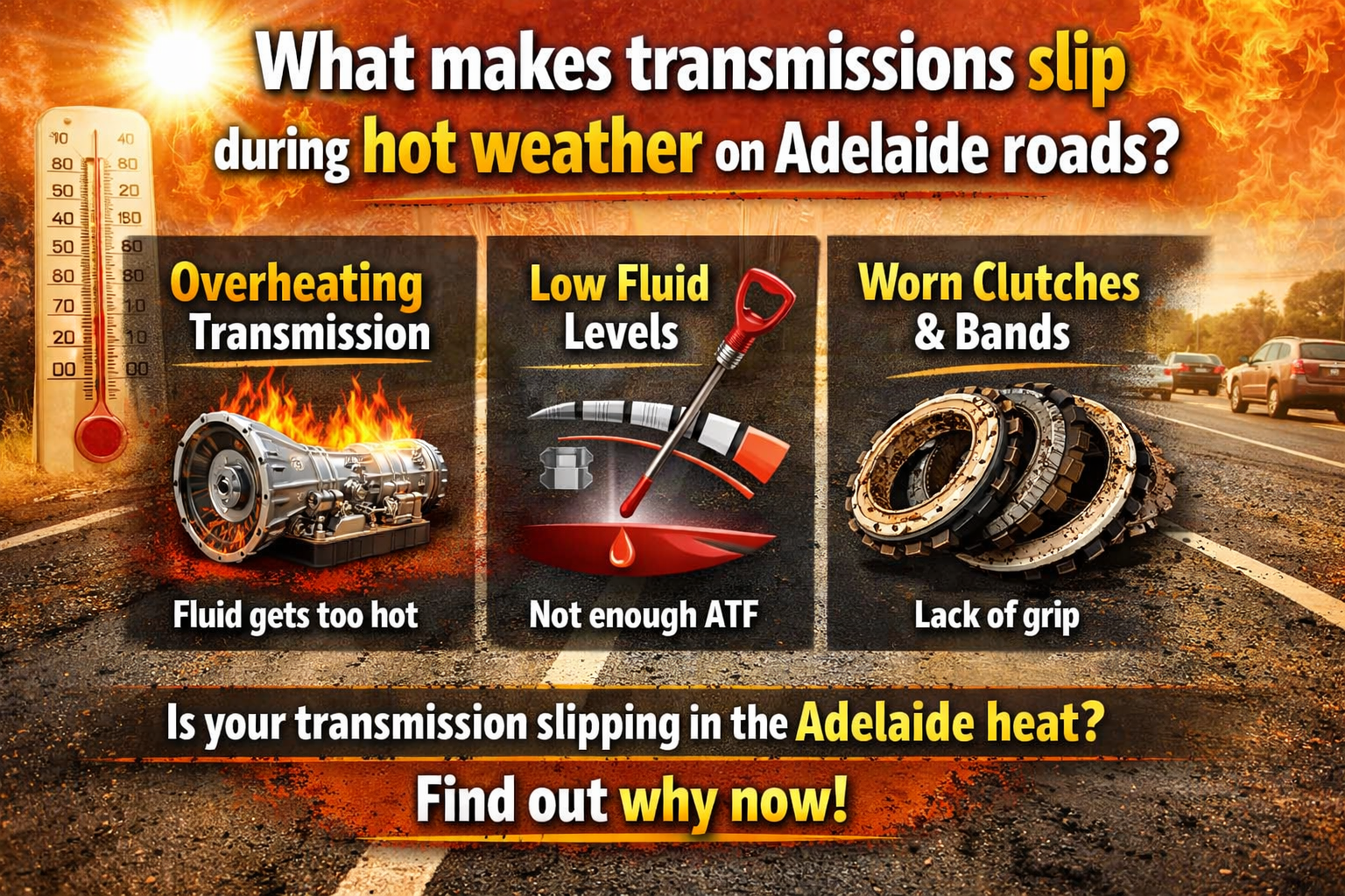 Why Transmissions Slip in Hot Weather | Adelaide Roads